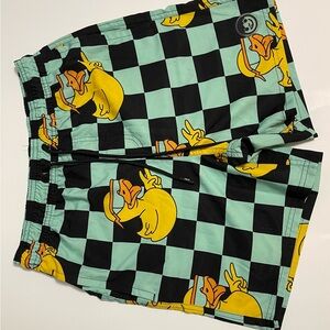 Neff Black and Yellow Checkered Men Shorts